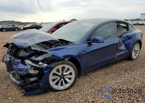 2023 Tesla Model 3 z USA, uszkodzony, nr VIN 5YJ3E1EBXPF593991
